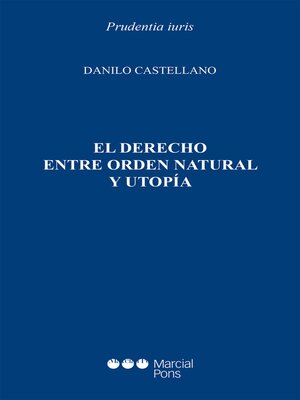 cover image of El Derecho entre orden natural y utopía